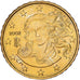 Italy, 10 Euro Cent, 2002, Rome, Brass, MS(64), KM:213