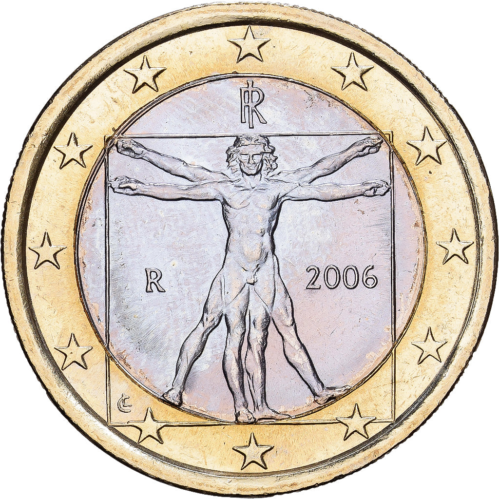 Italy, Euro, 2006, Rome, BU, MS(65-70), Bi-Metallic, KM:216