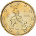 Italy, 20 Euro Cent, 2006, Rome, MS(65-70), Brass, KM:214