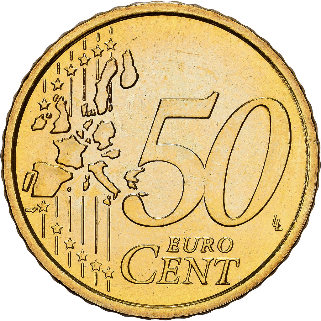 Italy, 50 Euro Cent, 2005, Rome, Brass, MS(63), KM:215