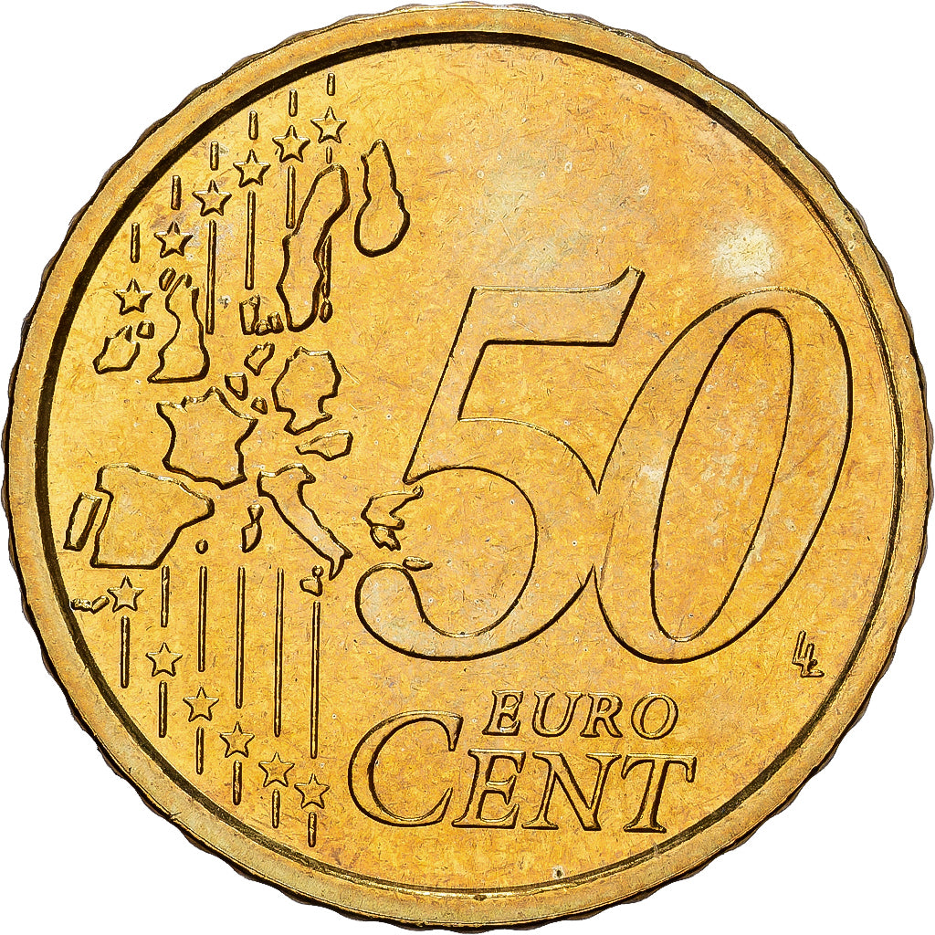 Italy, 50 Euro Cent, 2005, Rome, Brass, MS(60-62), KM:215