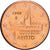 Grécia, Euro Cent, 2002, Athens, Aço Cromado a Cobre, MS(64), KM:181