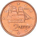 Grécia, 2 Euro Cent, 2002, Athens, Aço Cromado a Cobre, MS(64), KM:182