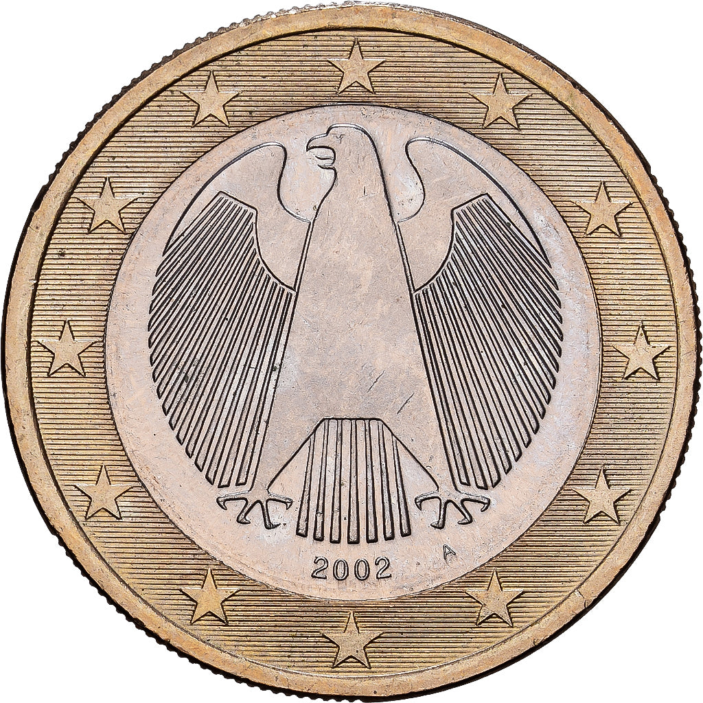 Germany, 1 Euro, 2002, Berlin, Bi-Metallic, MS(63)