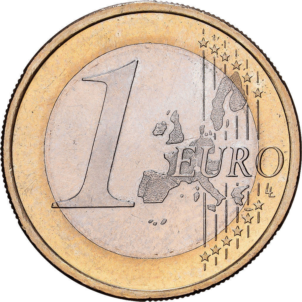 Germany, 1 Euro, 2002, Berlin, Bi-Metallic, MS(63)