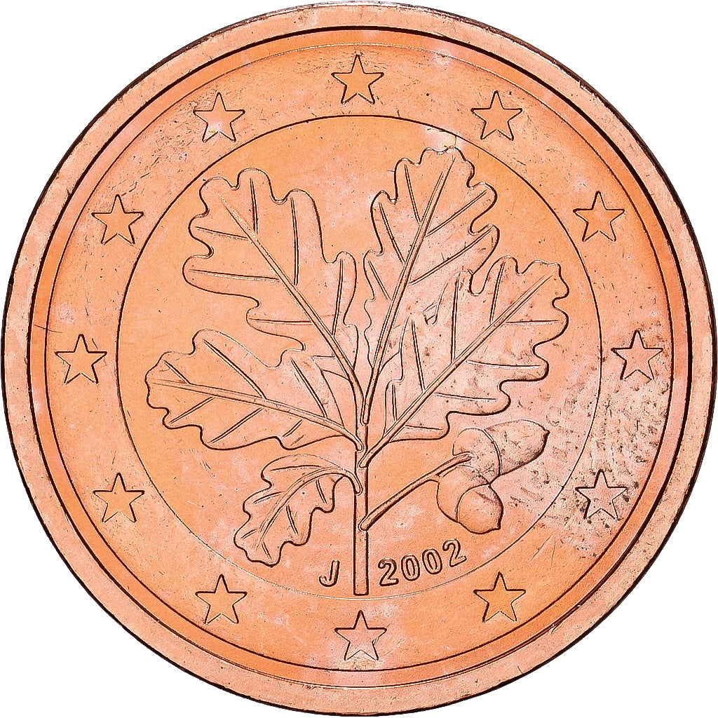Alemania, 2 Euro Cent, 2002, Hambourg, Cobre chapado en acero, SC+