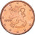 Finland, Centime, 1999, Vantaa, Copper Plated Steel, MS64