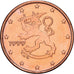 Finland, Centime, 1999, Vantaa, Copper Plated Steel, MS64