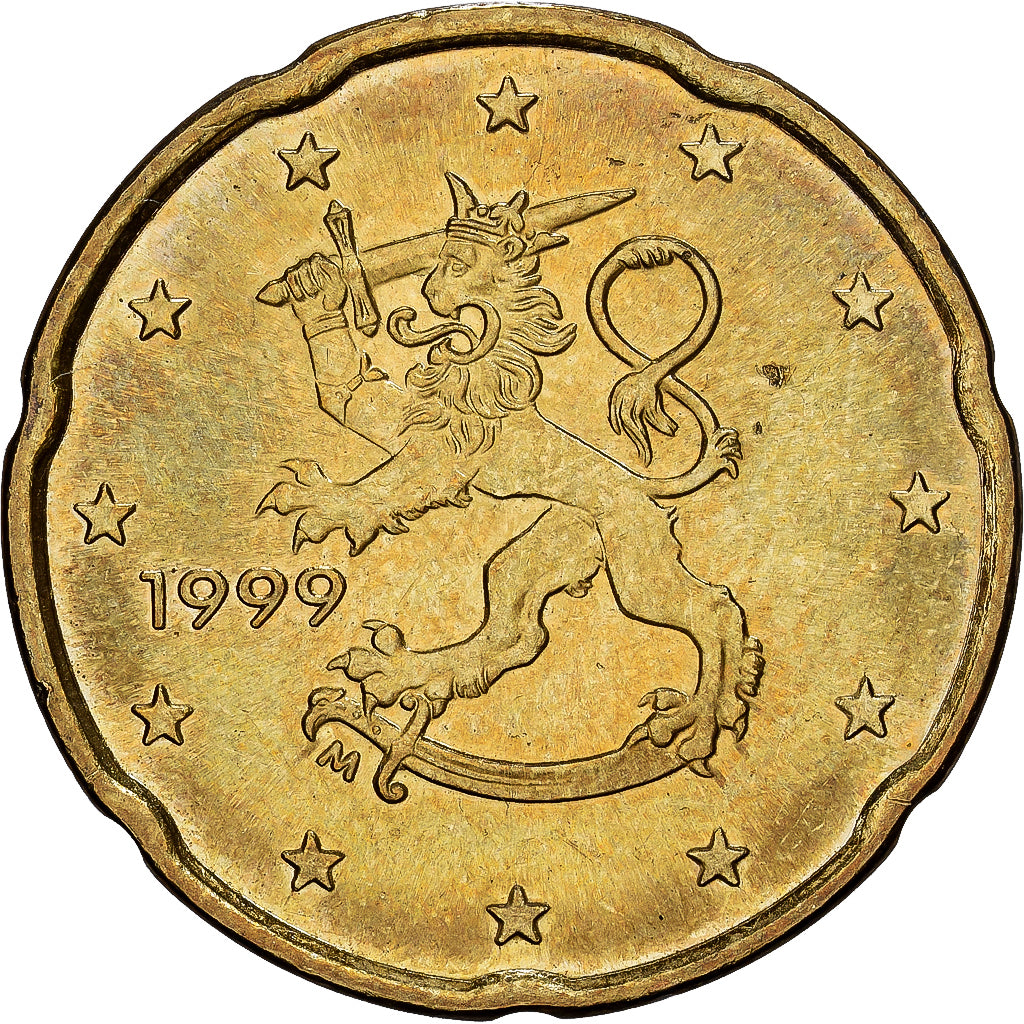 Finland, 20 Centimes, 1999, Vantaa, Nordic gold, FDC, KM:102