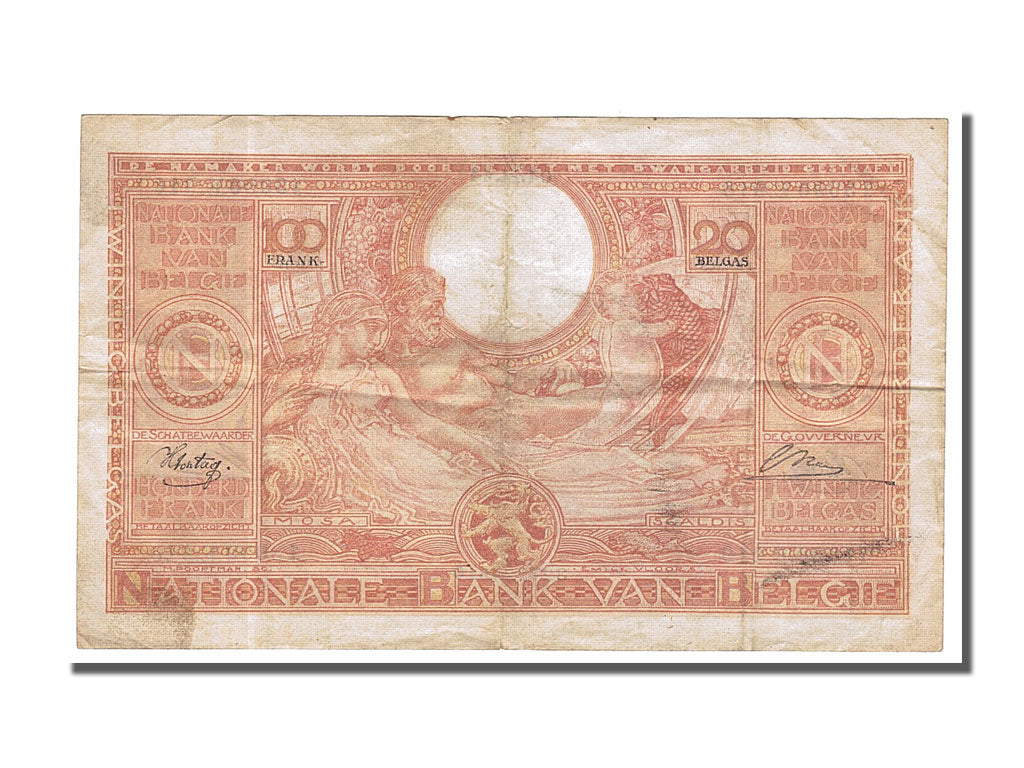 Banknote, Belgium, 100 Francs-20 Belgas, 1944, 1944-11-04, EF(40-45)