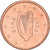 REPÚBLICA DA IRLANDA, Euro Cent, 2002, Dublin, Aço Cromado a Cobre, MS(64)