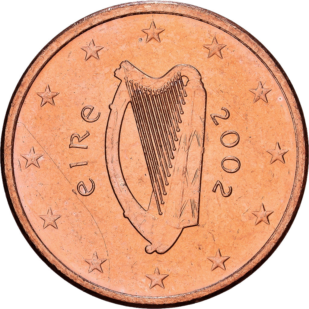 REPÚBLICA DE IRLANDA, 5 Euro Cent, 2002, Dublin, Cobre chapado en acero, SC+