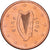 REPÚBLICA DA IRLANDA, 5 Euro Cent, 2002, Dublin, Aço Cromado a Cobre, MS(64)