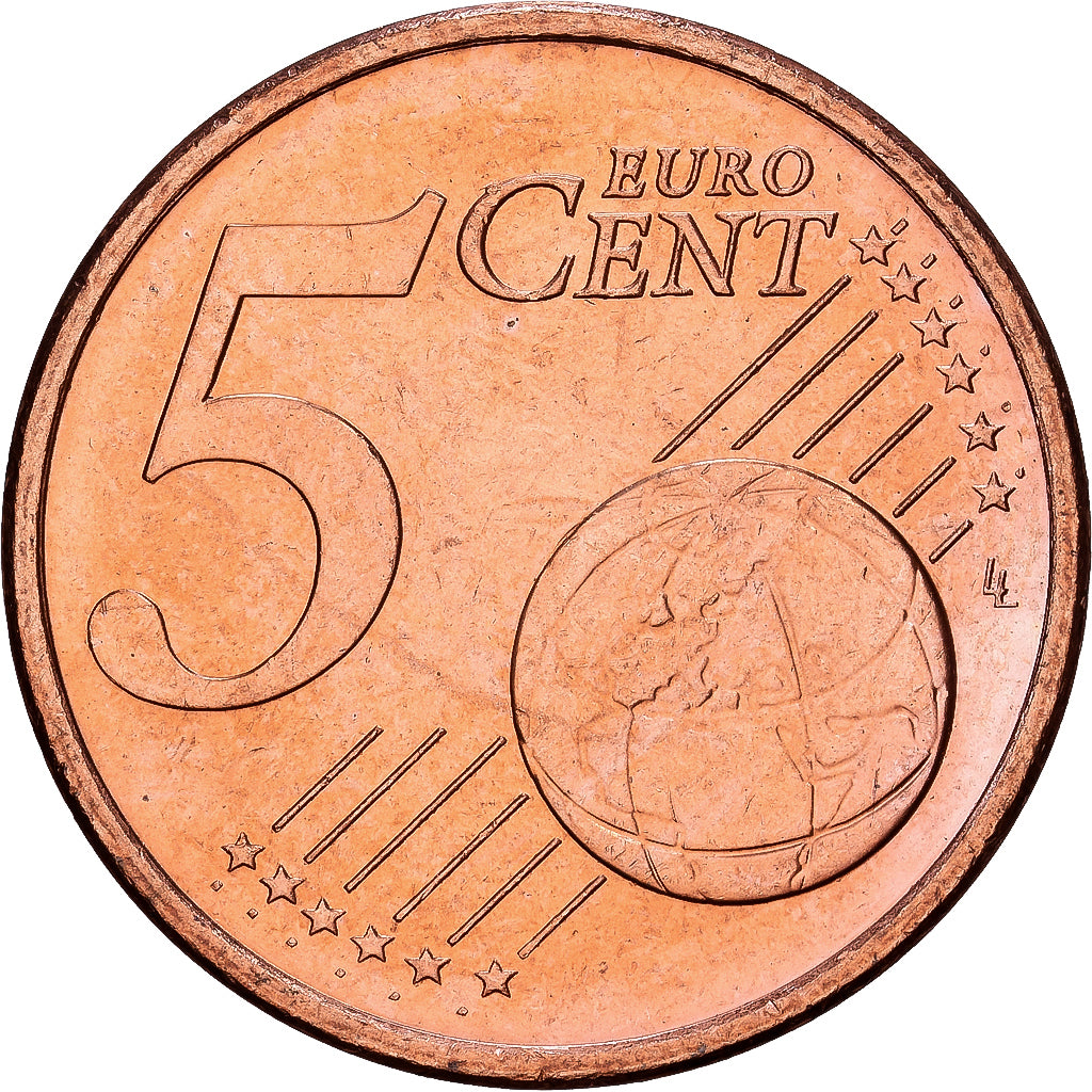 REPÚBLICA DE IRLANDA, 5 Euro Cent, 2002, Dublin, Cobre chapado en acero, SC+