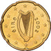 Irlande, 20 Euro Cent, 2002, Dublin, Or nordique, SPL+