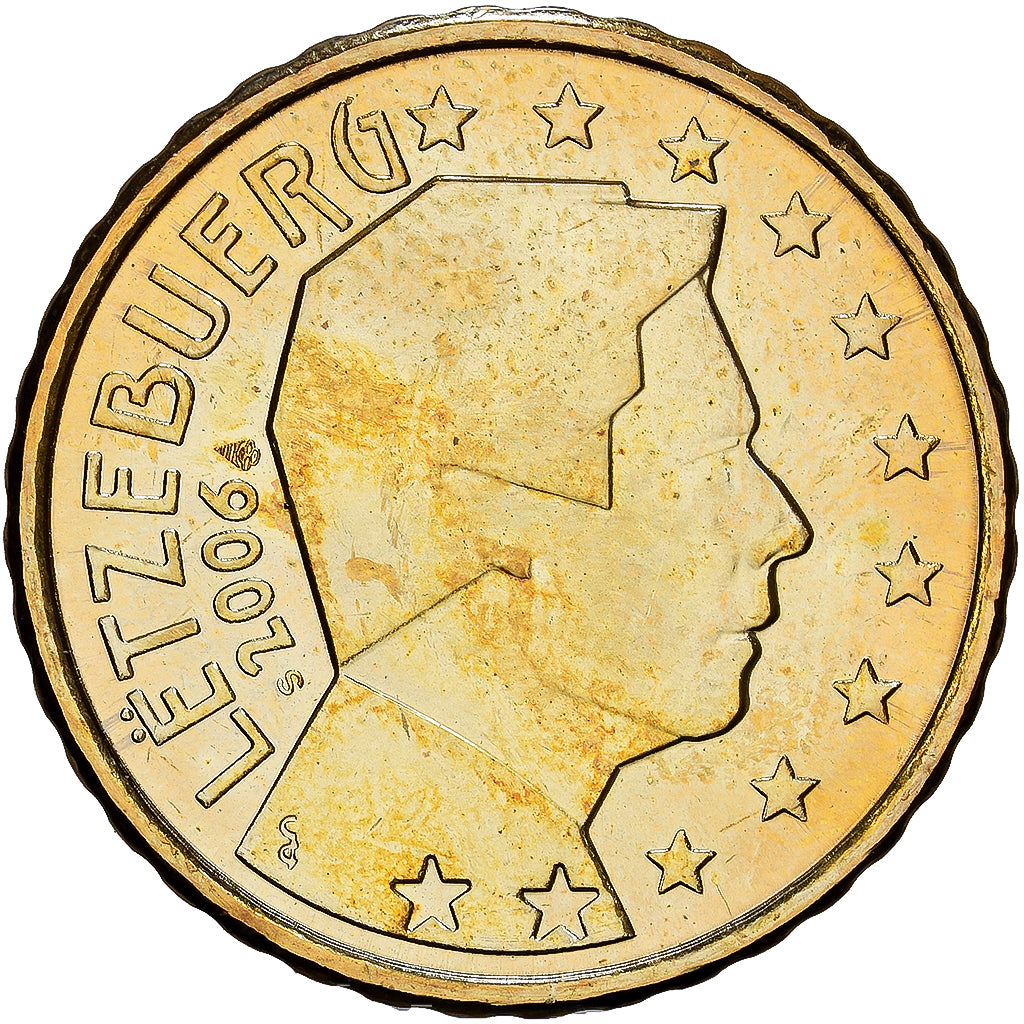 Luxemburg, Henri, 10 Euro Cent, 2006, Utrecht, Nordic gold, STGL, KM:78