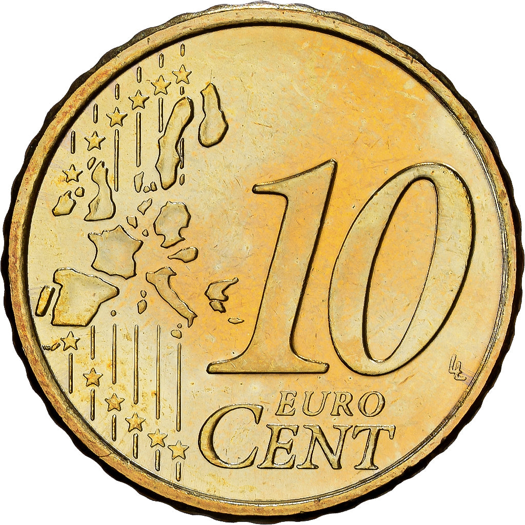 Luxemburg, Henri, 10 Euro Cent, 2006, Utrecht, Nordic gold, STGL, KM:78