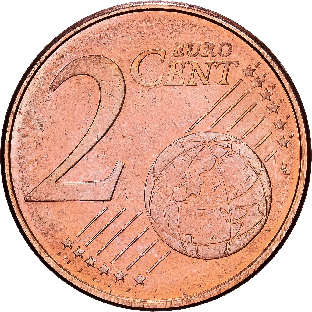 Luxembourg, Henri, 2 Euro Cent, 2004, Utrecht, Copper Plated Steel, MS(65-70)