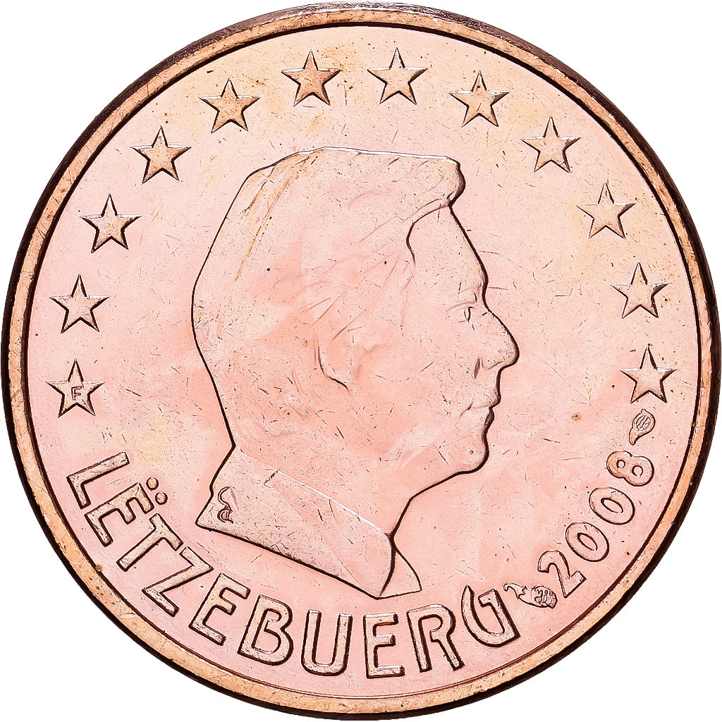 Luxembourg, Henri, 5 Euro Cent, 2008, Utrecht, Copper Plated Steel, MS(64)