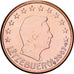 Luxembourg, Henri, Euro Cent, BU, 2007, Utrecht, Copper Plated Steel, MS(65-70)