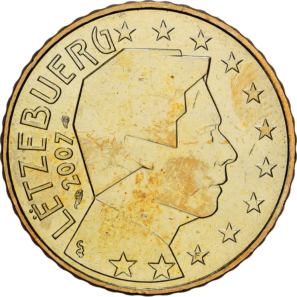 Luxemburgo, 50 Centimes, 2007, Nordic gold, SC, KM:79
