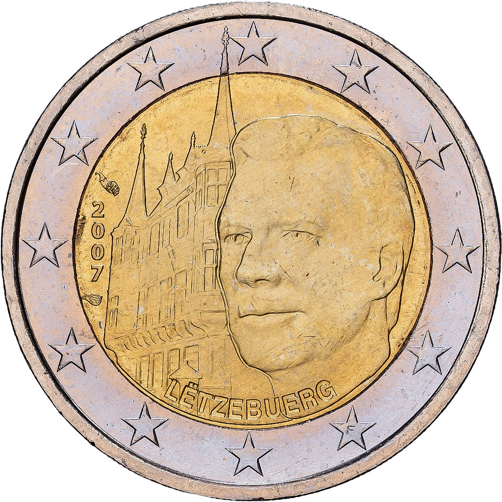Luxemburg, 2 Euro, Palais grand-ducal, 2007, Pessac, Bi-Metallic, STGL