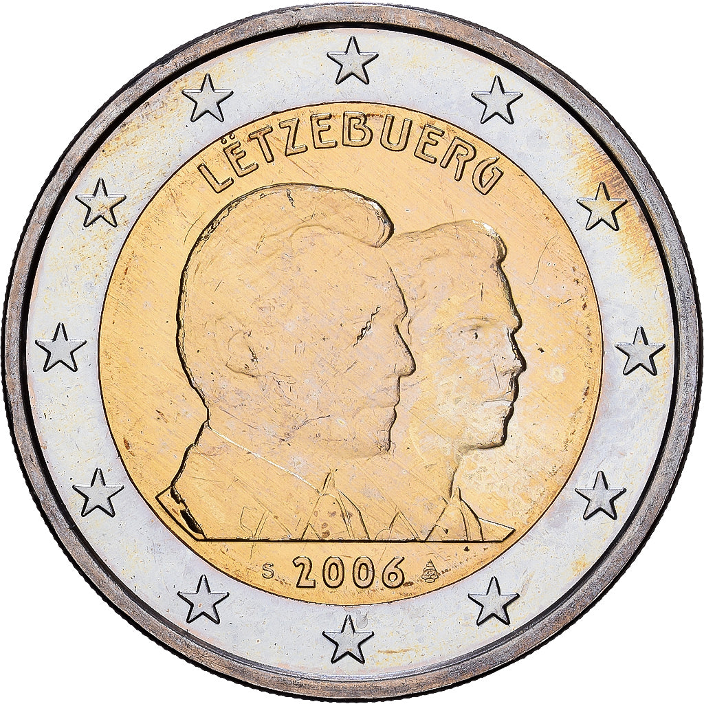 Luxemburg, 2 Euro, Guillaume, 2006, Vantaa, Bi-Metallic, UNZ