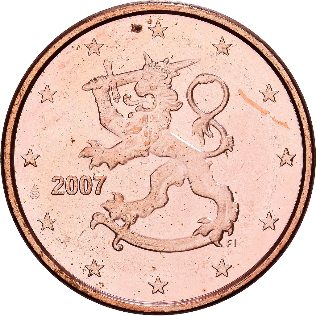 Finlande, Euro Cent, 2007, Vantaa, Cuivre plaqué acier, SPL+, KM:98