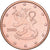 Finlandia, Euro Cent, 2005, Vantaa, Miedź platerowana stalą, MS(64), KM:98