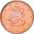 Finlandia, 5 Centimes, 2001, Vantaa, Miedź platerowana stalą, MS(65-70)