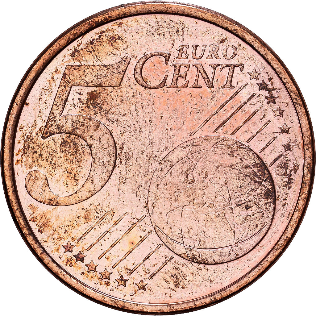Finlandia, 5 Centimes, 2001, Vantaa, Miedź platerowana stalą, AU(55-58)