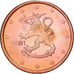 Finnland, 5 Centimes, 2001, Vantaa, Copper Plated Steel, UNZ+