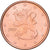 Finlandia, 5 Centimes, 2007, Vantaa, Miedź platerowana stalą, MS(64)