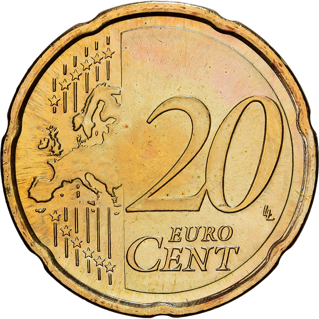 Finland, 20 Euro Cent, série FDC, 2007, Mint of Finland, Nordic gold