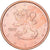 Finlandia, 2 Euro Cent, 2007, Vantaa, Miedź platerowana stalą, AU(55-58)