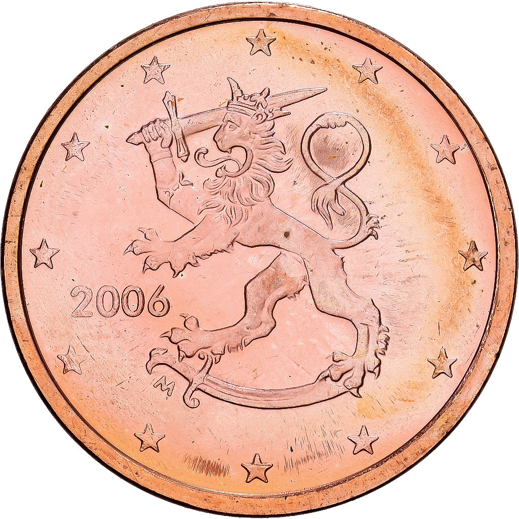 Finland, 2 Euro Cent, 2006, Vantaa, Copper Plated Steel, AU(55-58), KM:99