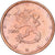 Finlandia, 2 Euro Cent, 2000, Vantaa, Miedź platerowana stalą, AU(50-53)