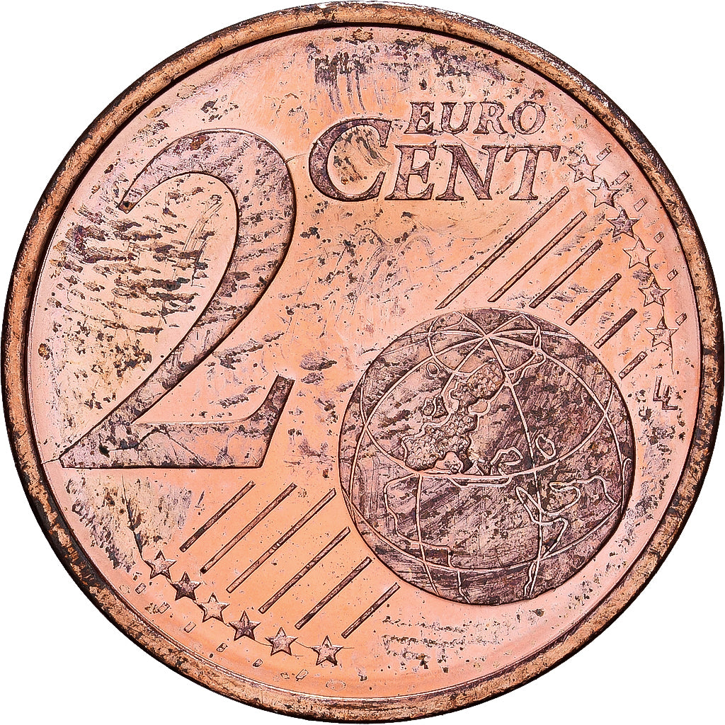 Finlandia, 2 Euro Cent, 2000, Vantaa, Acciaio placcato rame, BB+, KM:99