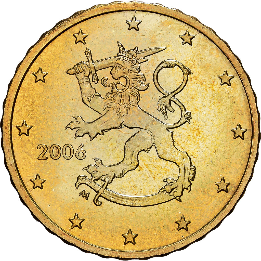 Finlande, 10 Euro Cent, 2006, Vantaa, Or nordique, SUP+