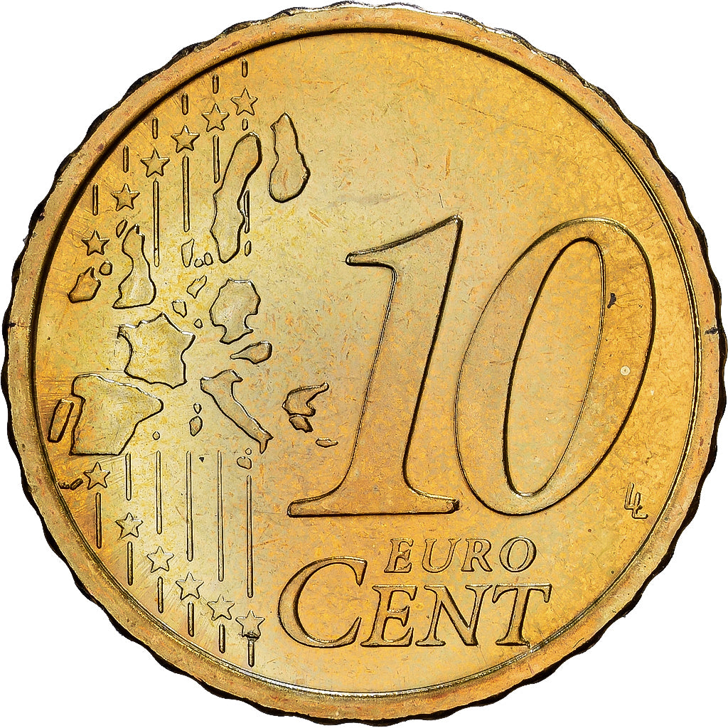 Finlande, 10 Euro Cent, 2006, Vantaa, Or nordique, SUP+