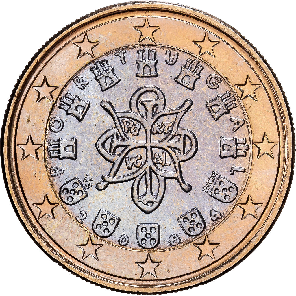 Portugal, Euro, BU, 2004, Lisbon, Bi-Metallic, UNC-