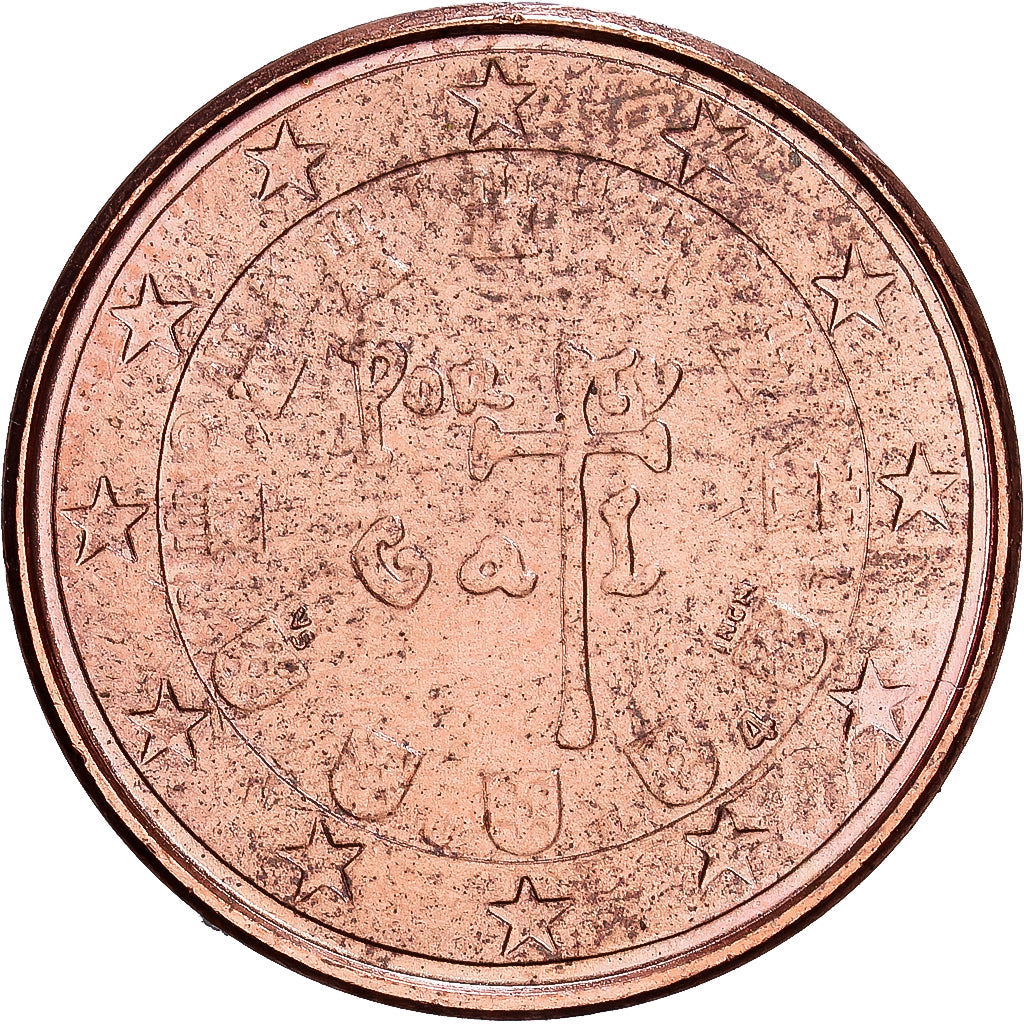 Portugal, Euro Cent, 2004, Lisbon, Copper Plated Steel, MS(63), KM:740