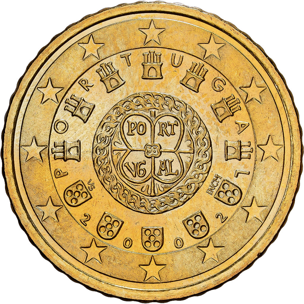Portugal, 50 Euro Cent, 2002, Lisbon, Tin, FDC, KM:765