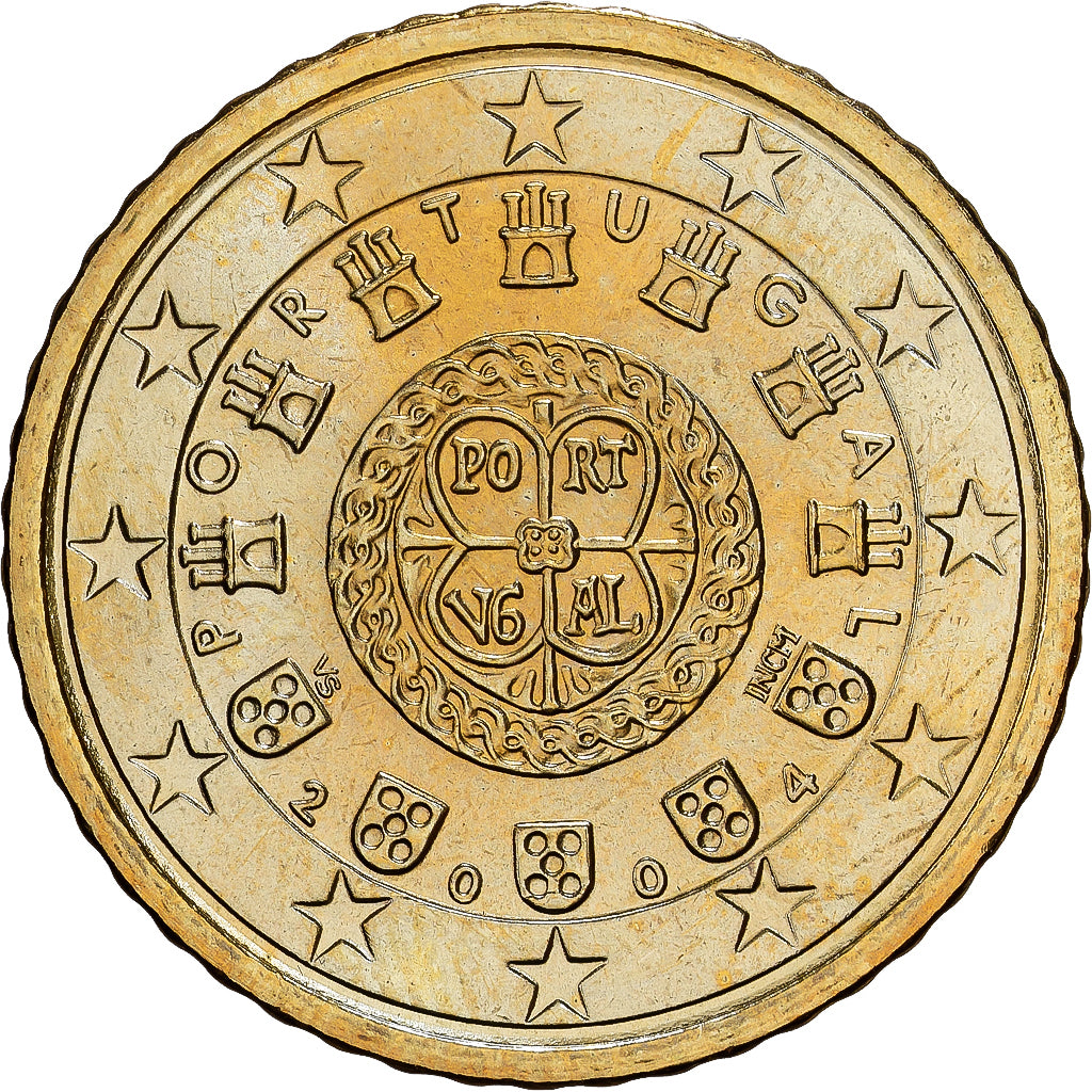 Portugal, 50 Euro Cent, 2004, Lisbonne, Or nordique, FDC, KM:765