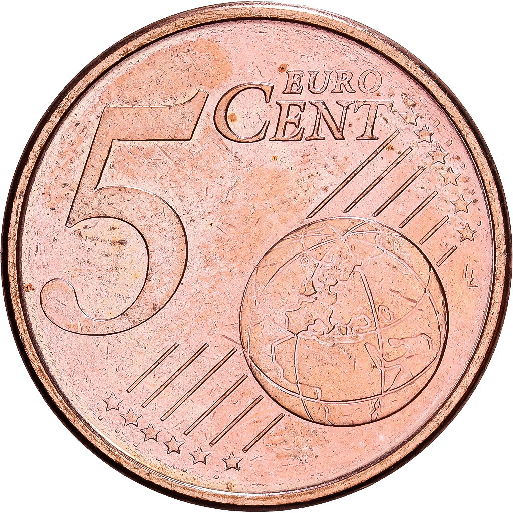 Portugal, 5 Euro Cent, 2005, Lisbon, Copper Plated Steel, MS(63), KM:742