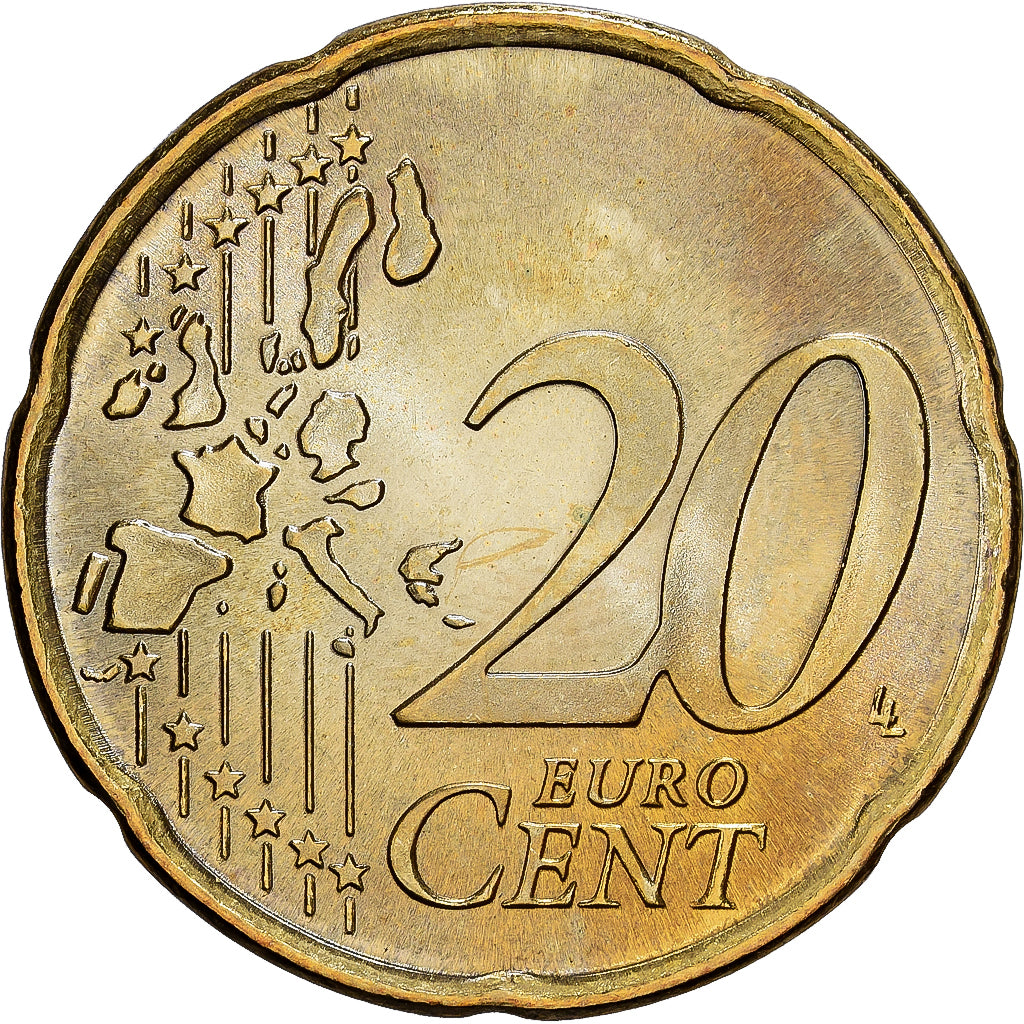 Portugal, 20 Euro Cent, 2005, Lisbonne, Or nordique, SPL, KM:744