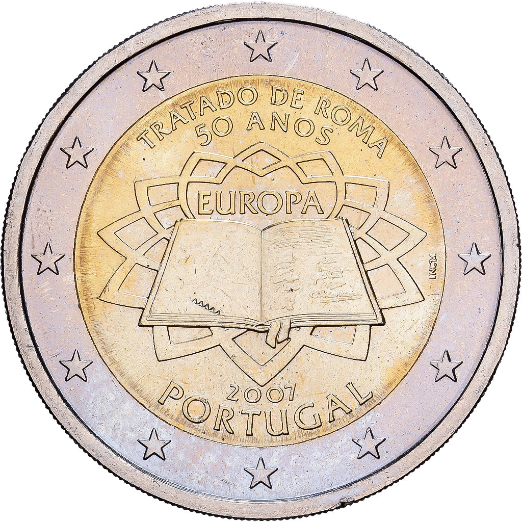 Portugal, 2 Euro, 2007, Bi-Metallic, MS(63), KM:771