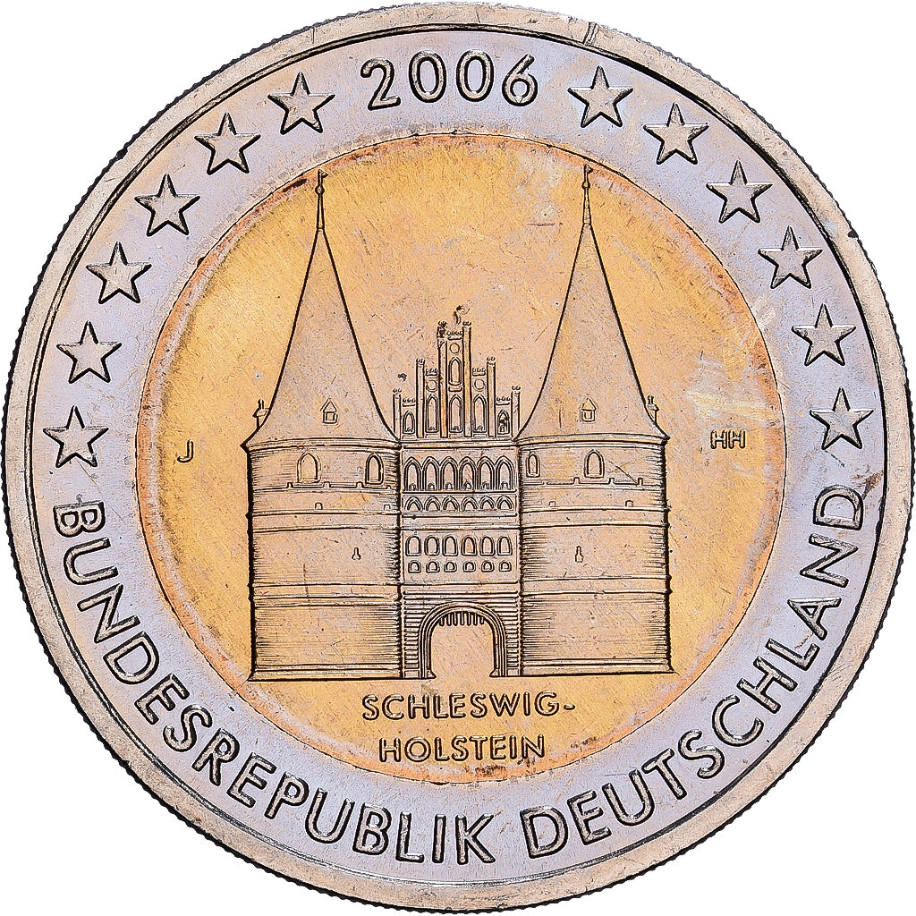 Duitsland, 2 Euro, 2006, Hambourg, Bi-Metallic, PR+