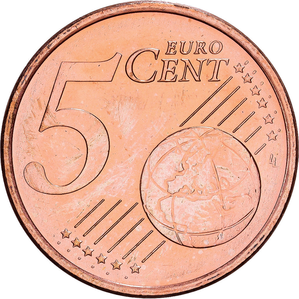 Federal Republic of Germany, 5 Euro Cent, 2005, Stuttgart, Copper Plated Steel