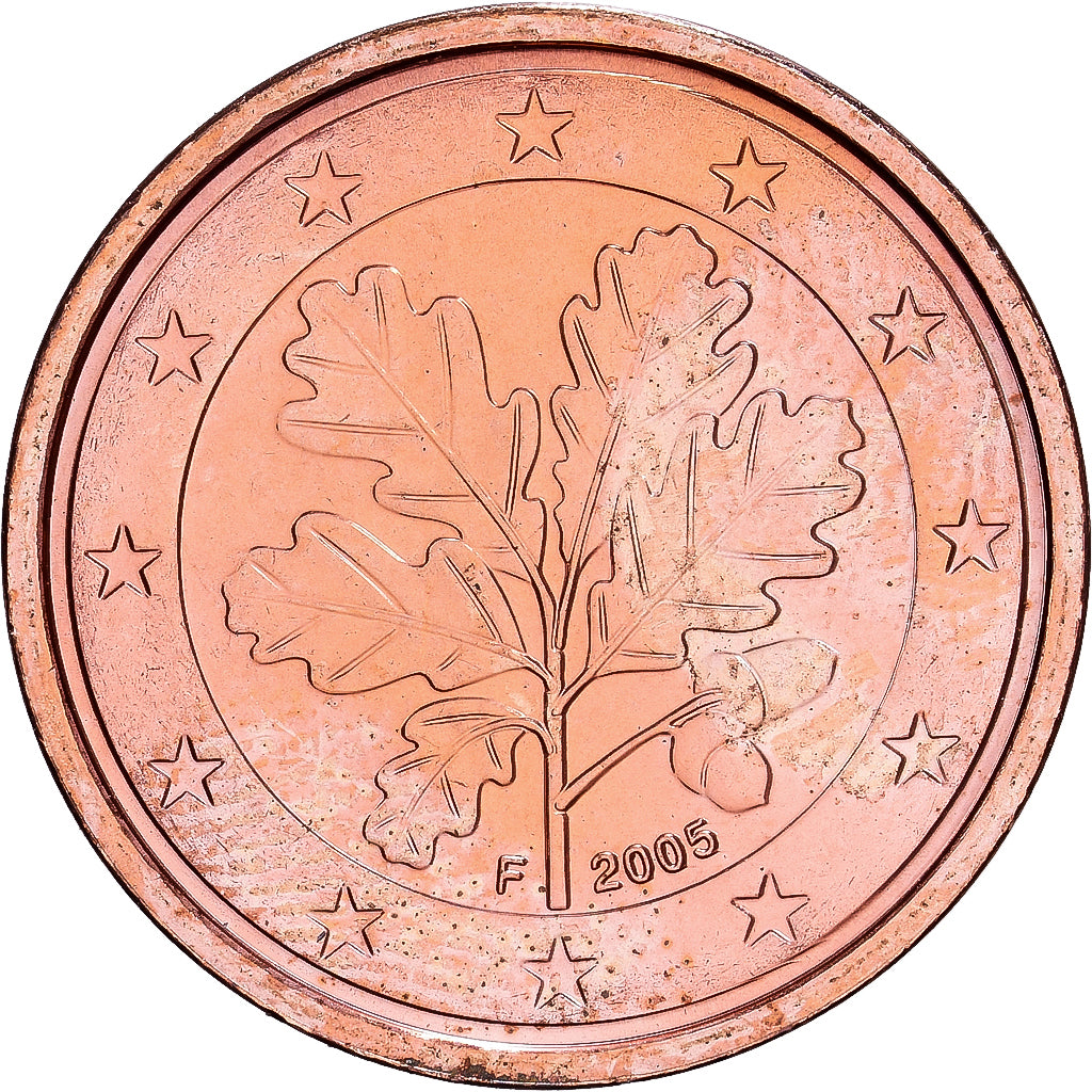 Federal Republic of Germany, 2 Euro Cent, 2005, Stuttgart, Copper Plated Steel